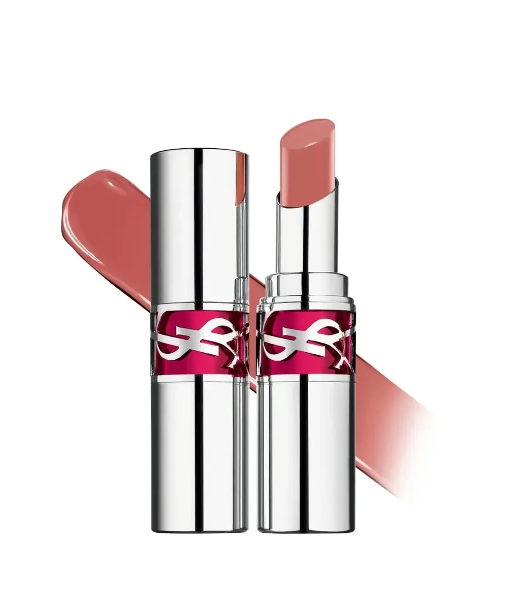 YSL Candy Glaze Lip Gloss Stick 15 Showcase Nude Luxury High Shine Hydrating NIB